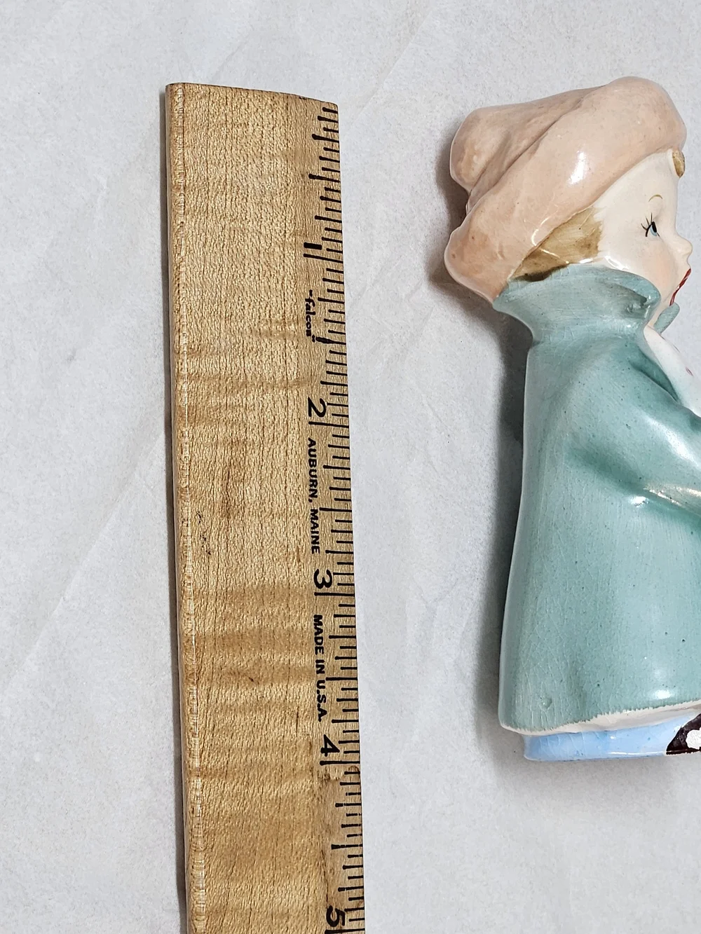 Vintage Ceramic Caroler Figurine Figure Mid-Century